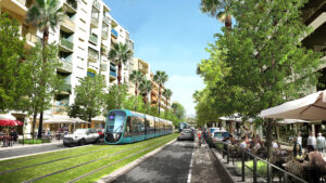 tramway transports nice
