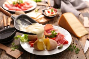 Nice raclette fondue
