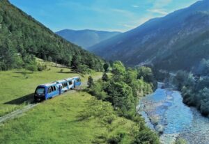 train pignes chemin fer provence