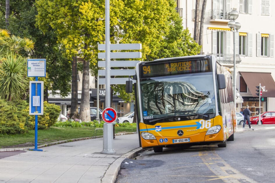 bus lignes d'azur nice
