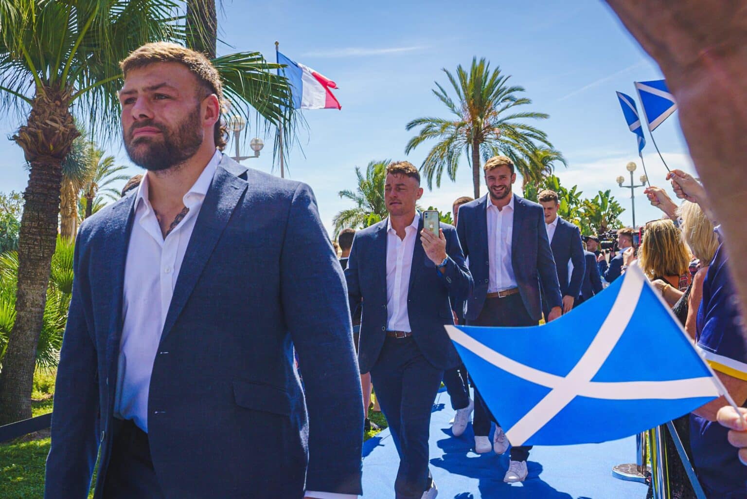 Coupe du monde : l’équipe d’Écosse de rugby accueillie à bras ouverts par les Niçois F5LqPwbXIAAvQKT