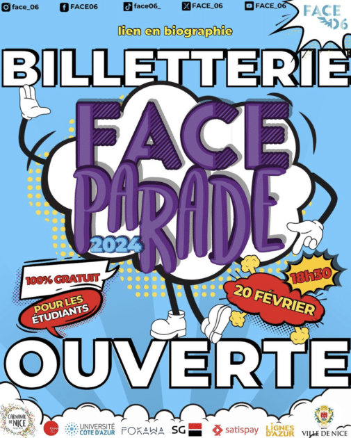 C'est gratuit : au Carnaval de Nice, une grande soirée étudiante avec DJ et animations 1 Capture decran 2024 02 14 a 10.28.02