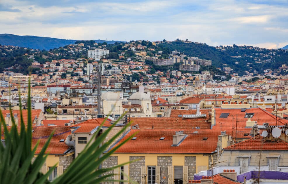 vue aérienne de Nice