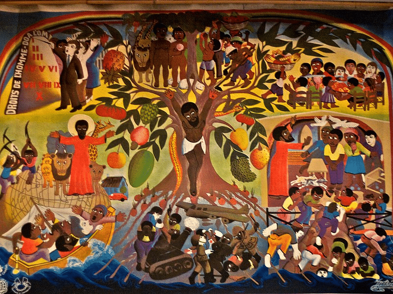 Fresque eglise Jeanne dArc