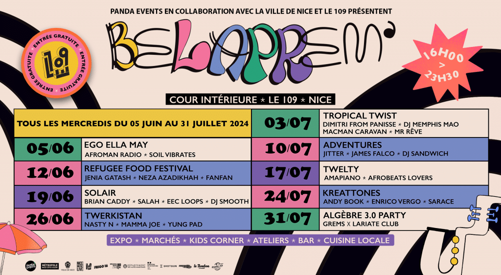 Ateliers, festivals... À Nice, le pôle de cultures contemporaines 109 en fête tout l'été 11 1717489653 belaprem24 cover 1920x1080 1