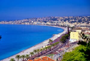Nice littoral plages Promenade des Anglais