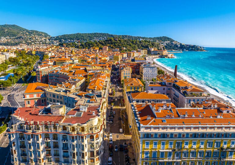 Vieux Nice vue aérienne