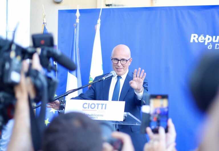 Législatives : Éric Ciotti et les LR-RN en tête à Nice éric ciotti nice législatives