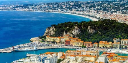nice littoral vue aerienne