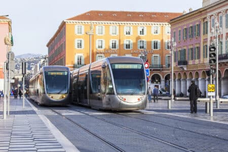 tramway lignes d'azur nice