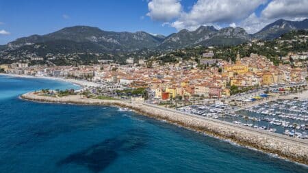 vue générale de Menton
