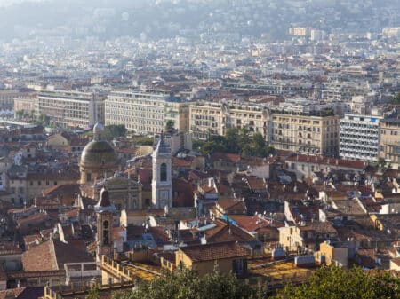 Vieux Nice vue aérienne