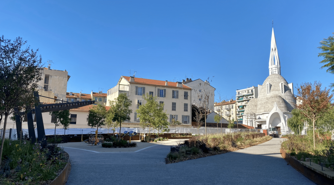 Tout nouveau jardin, vaste parking… Bouleversement à Nice-Nord : « le quartier, apaisé, respire enfin » Capture decran 2024 11 15 a 15.52.01