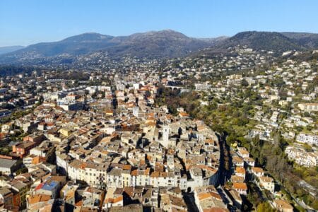 belle vue aérienne de Vence