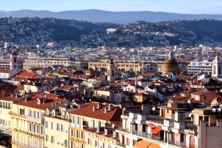 Paysage Nice vue aérienne