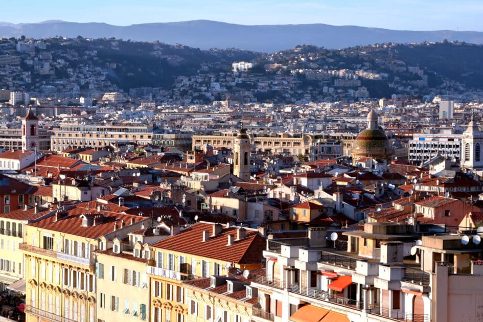 Paysage Nice vue aérienne