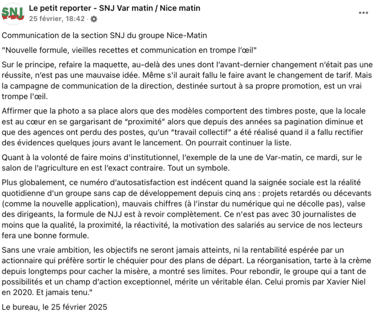 Le directeur-adjoint des rédactions de Nice-Matin quitte le groupe pour rejoindre Midi Libre 1 Capture decran 2025 03 10 a 19.28.20