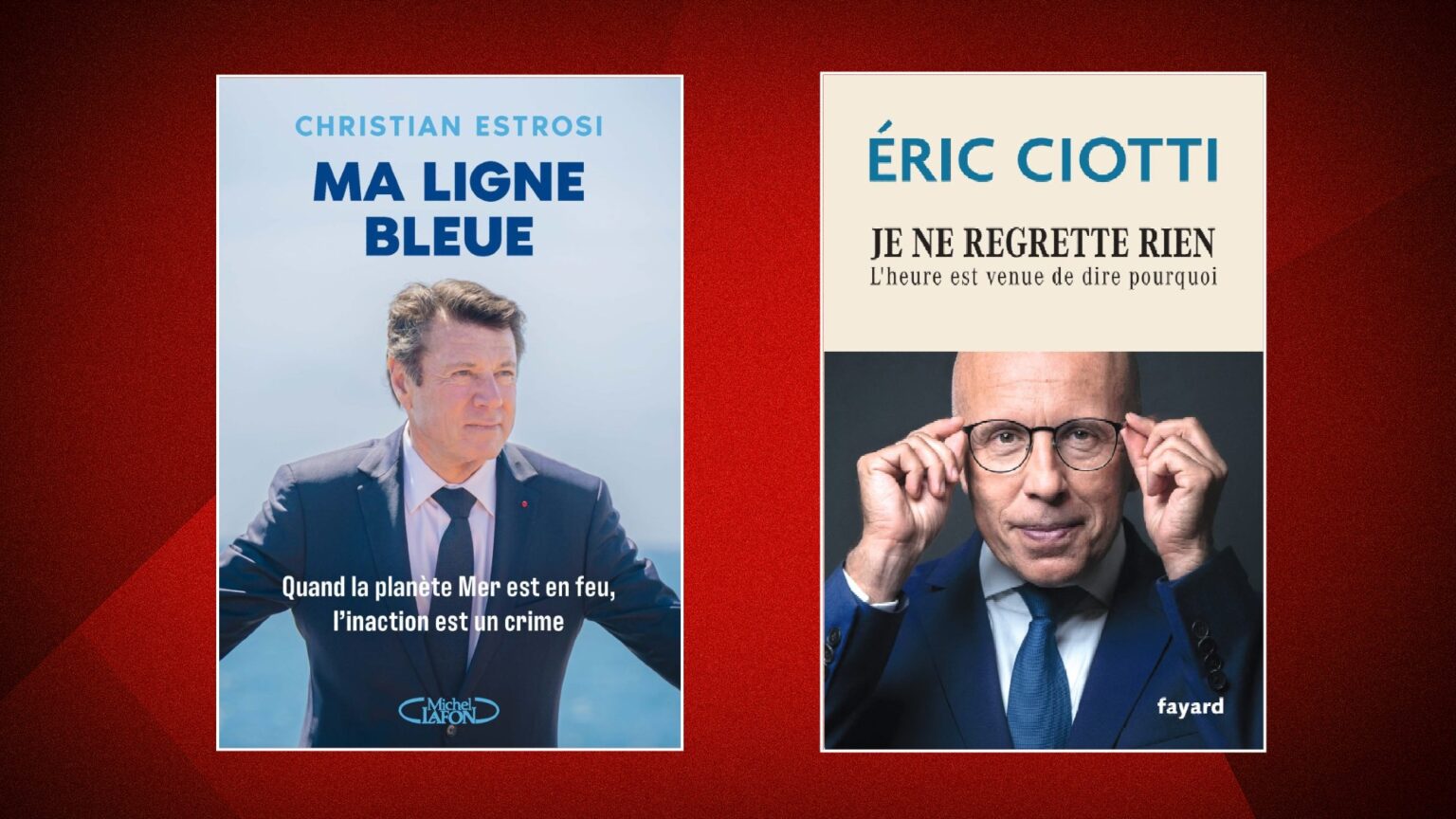 Nice: Estrosi et Ciotti se retrouvent en librairie, voici ce que vont évoquer leurs nouveaux livres estrosi ciotti livres
