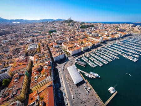 marseille vue aerienne