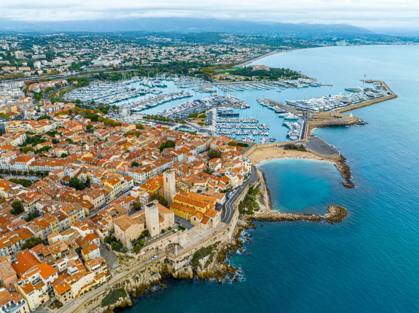 vue aerienne antibes