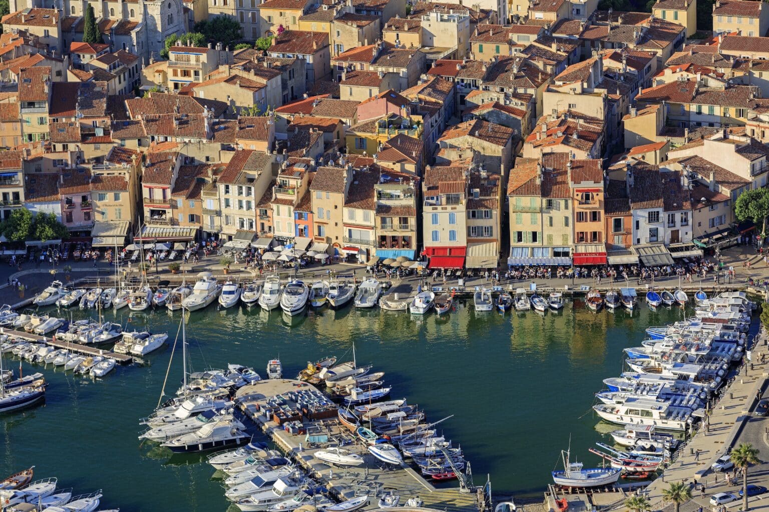 belle vue aérienne de cassis