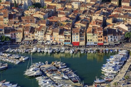 belle vue aérienne de cassis