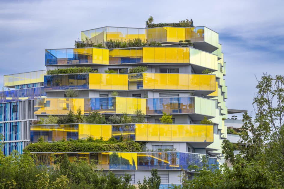 immeuble moderne logement immobilier