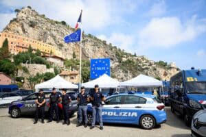 frontiere franco-italienne à Menton
