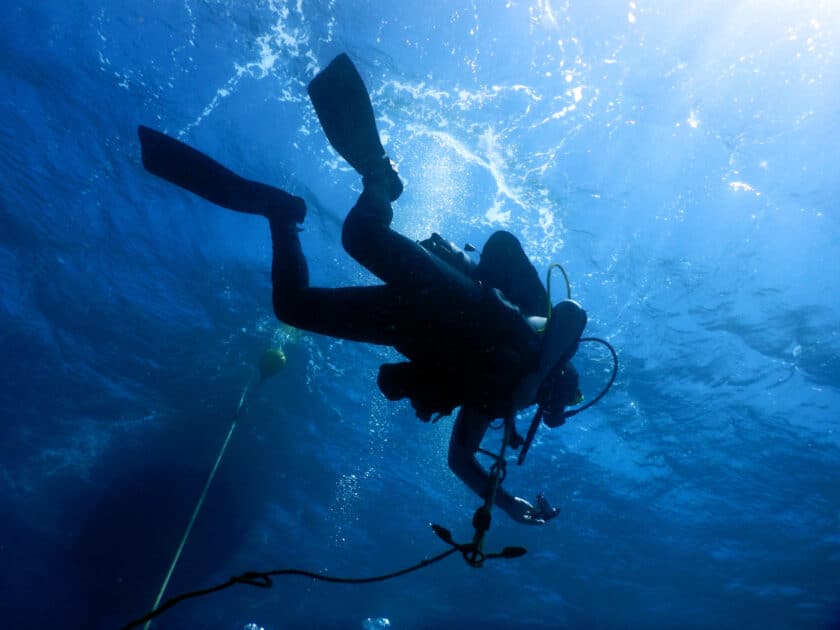 plongeur fonds marins