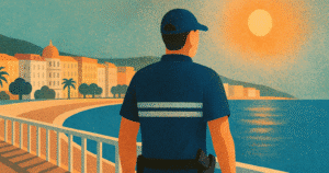 police municipale nice illustration