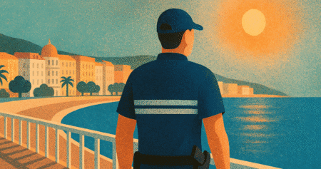 police municipale nice illustration