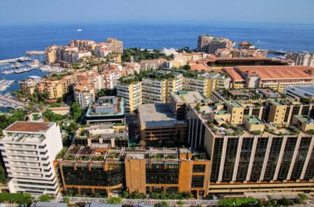 vue aerienne monaco