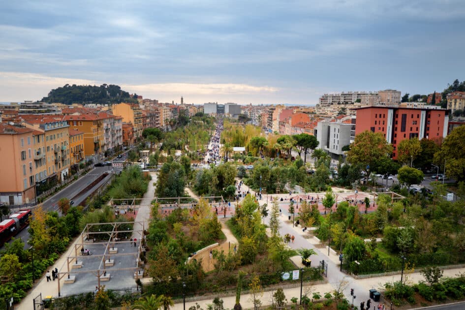 coulee verde promenade paillon nice