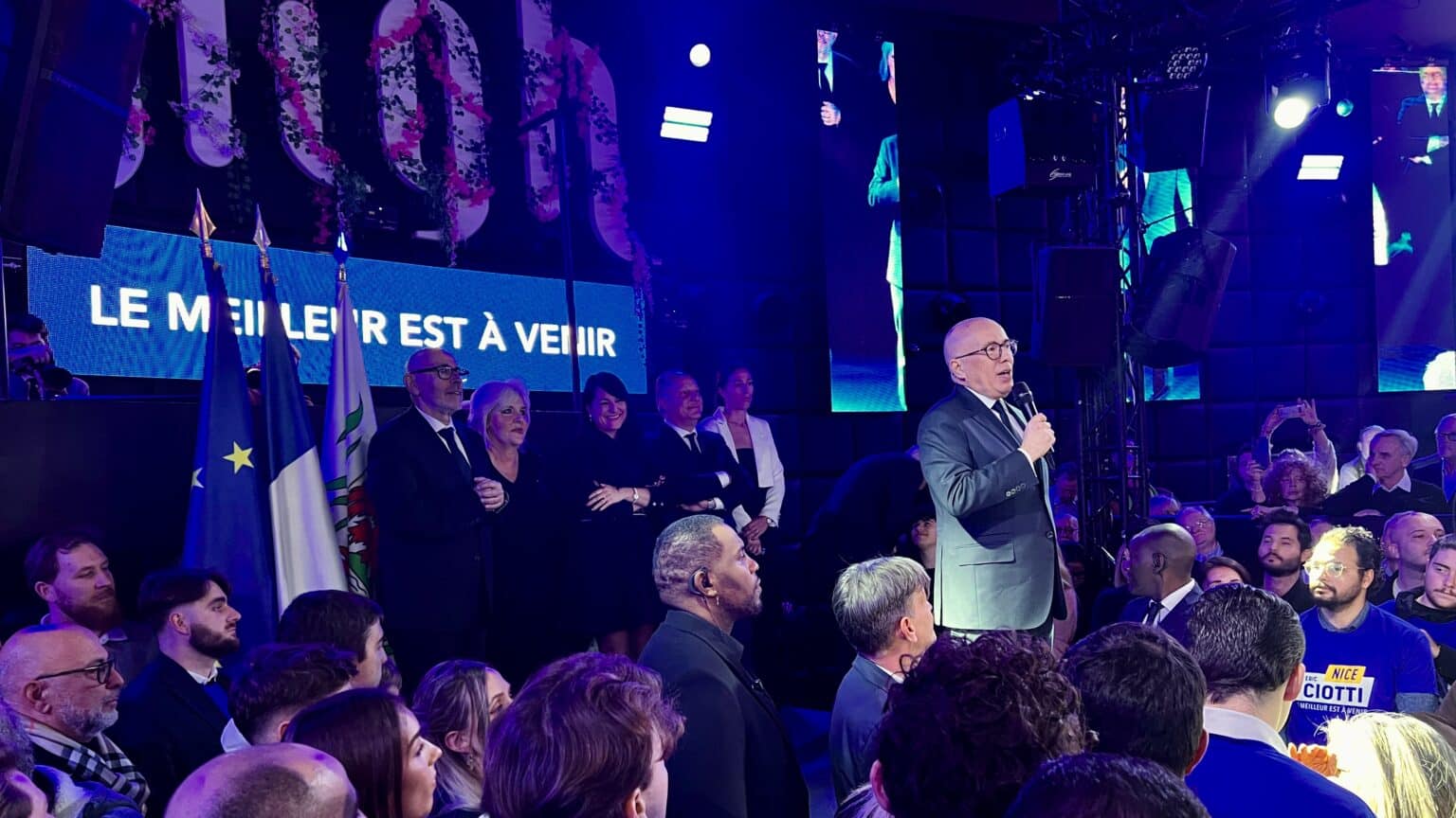 Municipales 2026 : Nice, une ville sinistrée selon Éric Ciotti, qui lui promet « redressement et espérance » : que retenir de son premier meeting ? IMG 8322