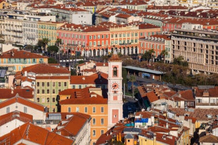 nice vue aérienne en été