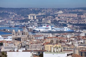 vue aérienne de marseille