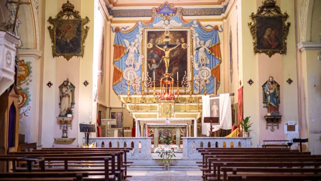 église Saint-Barthélemy de Gorbio décor baroque intérieur