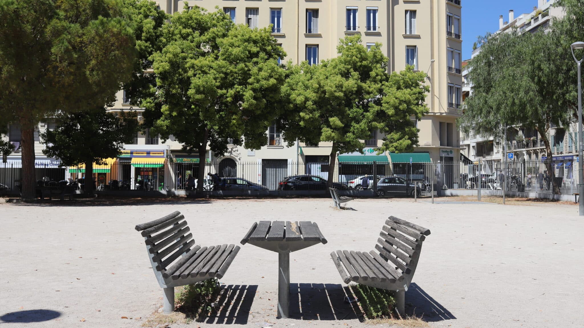 square des boulistes à Nice-est