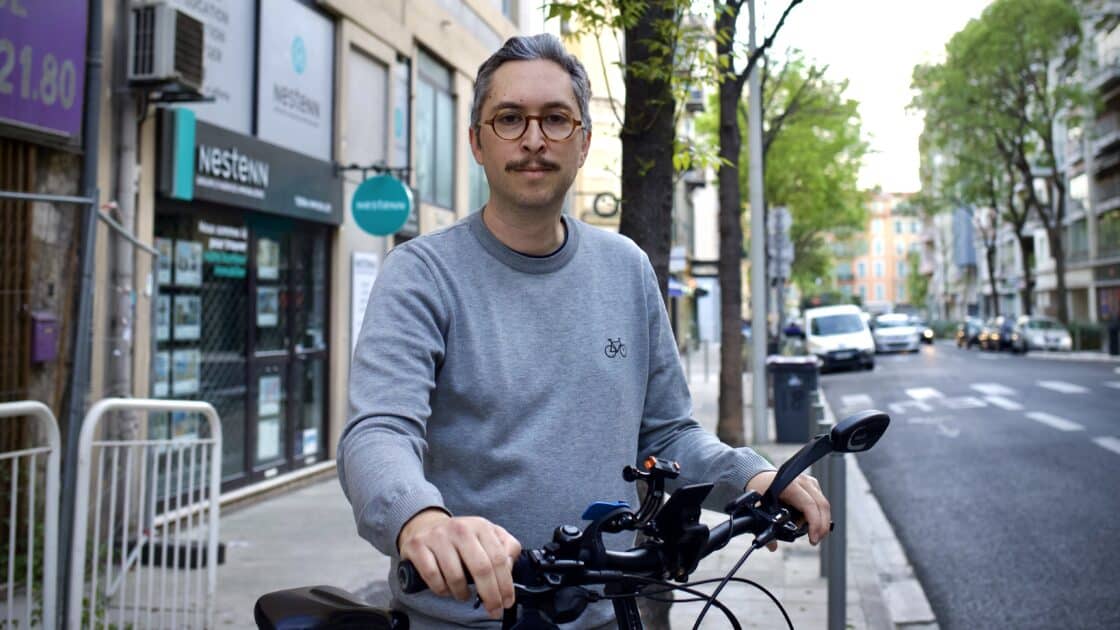 Antonio Barros de Nice à vélo