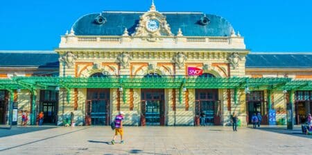 Vue de la belle Gare Thiers à Nice