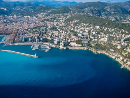 Nice nice vue aerienne méditerranée
