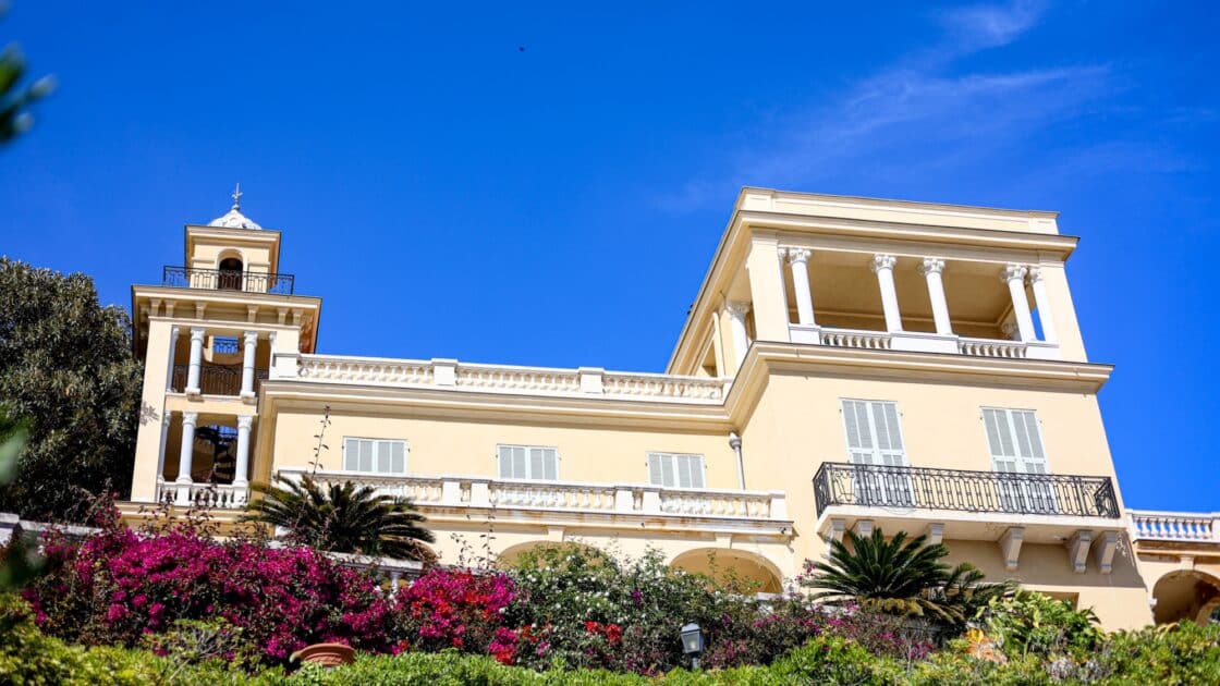 Villa Maria Serena à Menton vue colorée