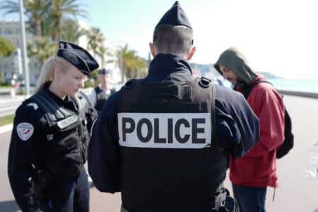 AFP 20200318 1PZ7W3 v1 HighRes FranceHealthVirus Police nationale Nice 1