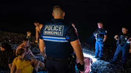 la police municipale en intervention à Nice
