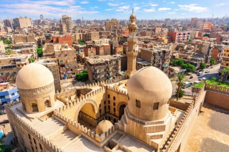 belle vue aerienne du caire