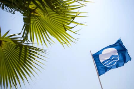 drapeau du label qualité Pavillon Bleu