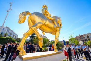 statue de jeanne d'arc inaugurée à nice-nord