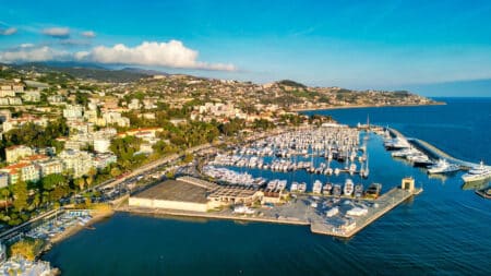 vue aerienne de Sanremo